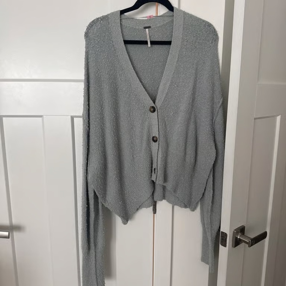 Free People Gray Women's Cardigan